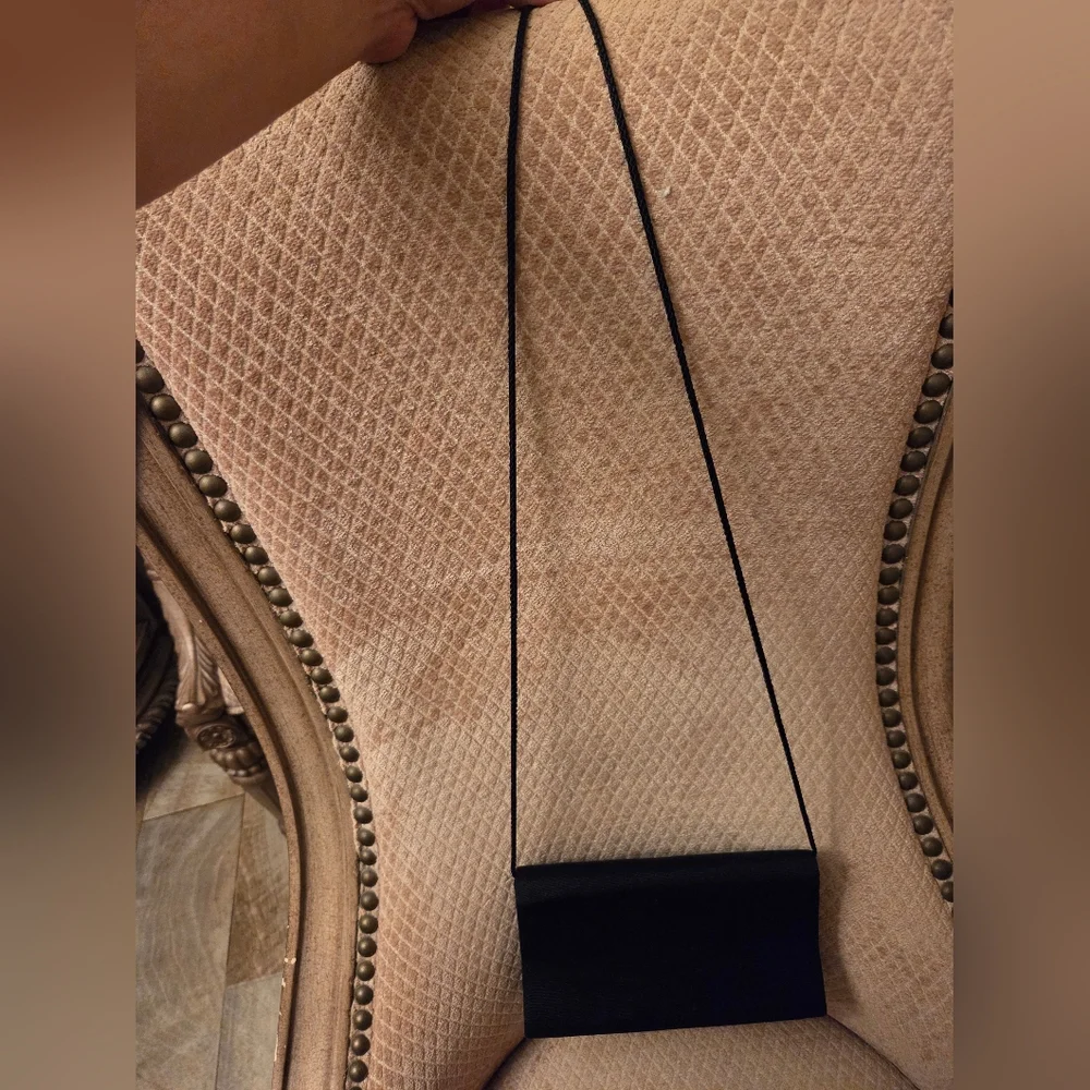 Elegant Black Clutch with Gold Accent - Picture 3 of 7